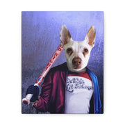 Super Hero Pet Portrait - Harley Queen