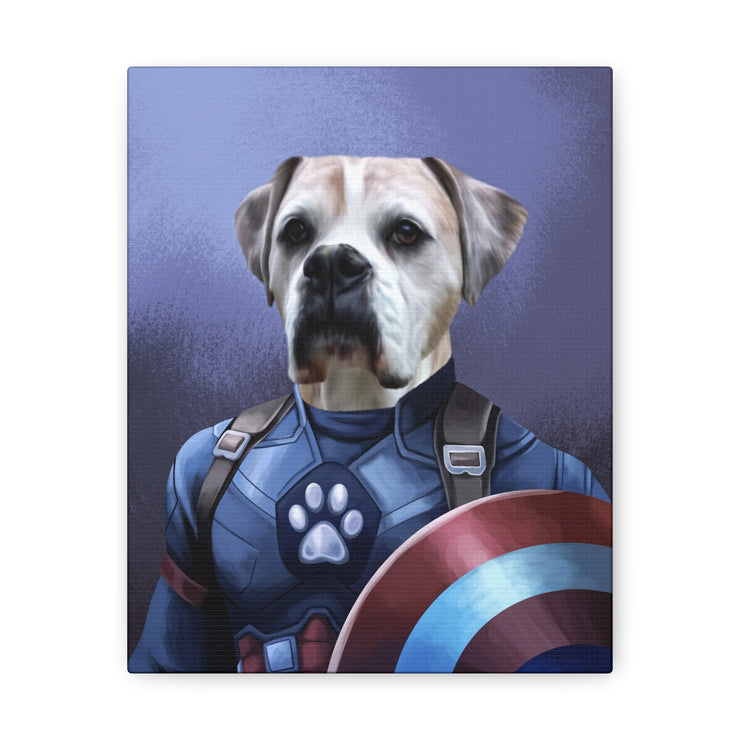 Super Hero Pet Portrait - Captain America