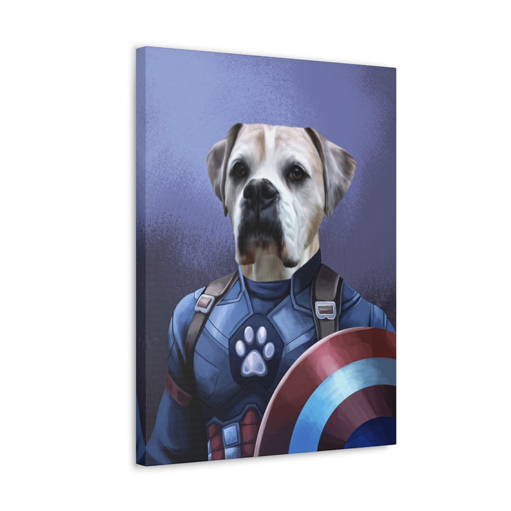 Super Hero Pet Portrait - Captain America