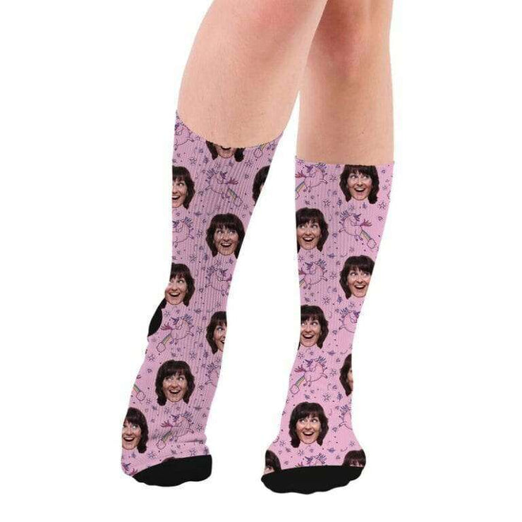 Custom Unicorn Socks with Faces